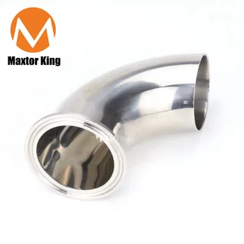 

MK Pipe OD 19MM-108MM SUS304 Sanitary 90 Degree Single Elbow Weld Ferrule OD 50.5mm fit 1.5" Tri Clamp