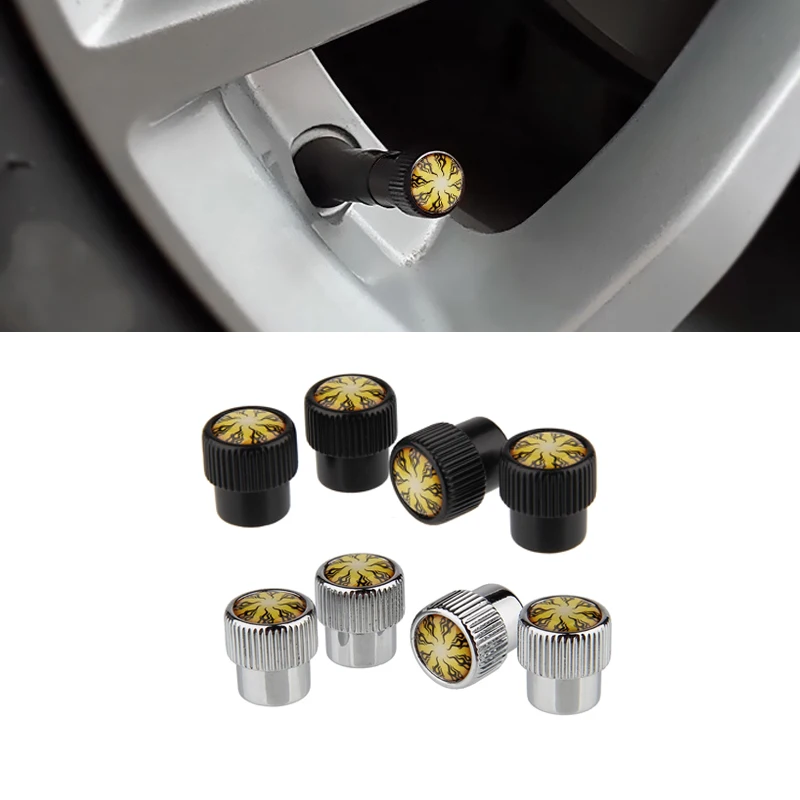Для Abarth 595 Corvette Ferrari Audi 80 Citroen Ds4 Ford Mondeo hyundai Solaris Авто пламя логотип шины клапан пылезащитные крышки автомобиля-Стайлинг