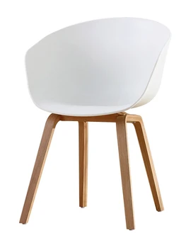 

Nordic Dining Chair Casual Modern Restaurant Home Designer Creative Office Soft Bag Solid Wood Foot Living Room Chair