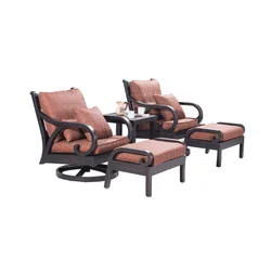 Outdoor garden  metal swivel sofa chairs  aluminum  Rocker chair