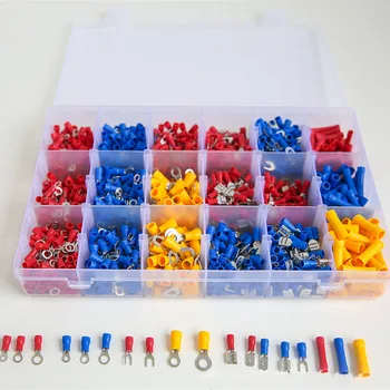 

1400pcs Anti Corrosion Assorted Solid Crimping Electrical Wire Connectors Copper Durable Terminal Set Automobiles Tool Insulated