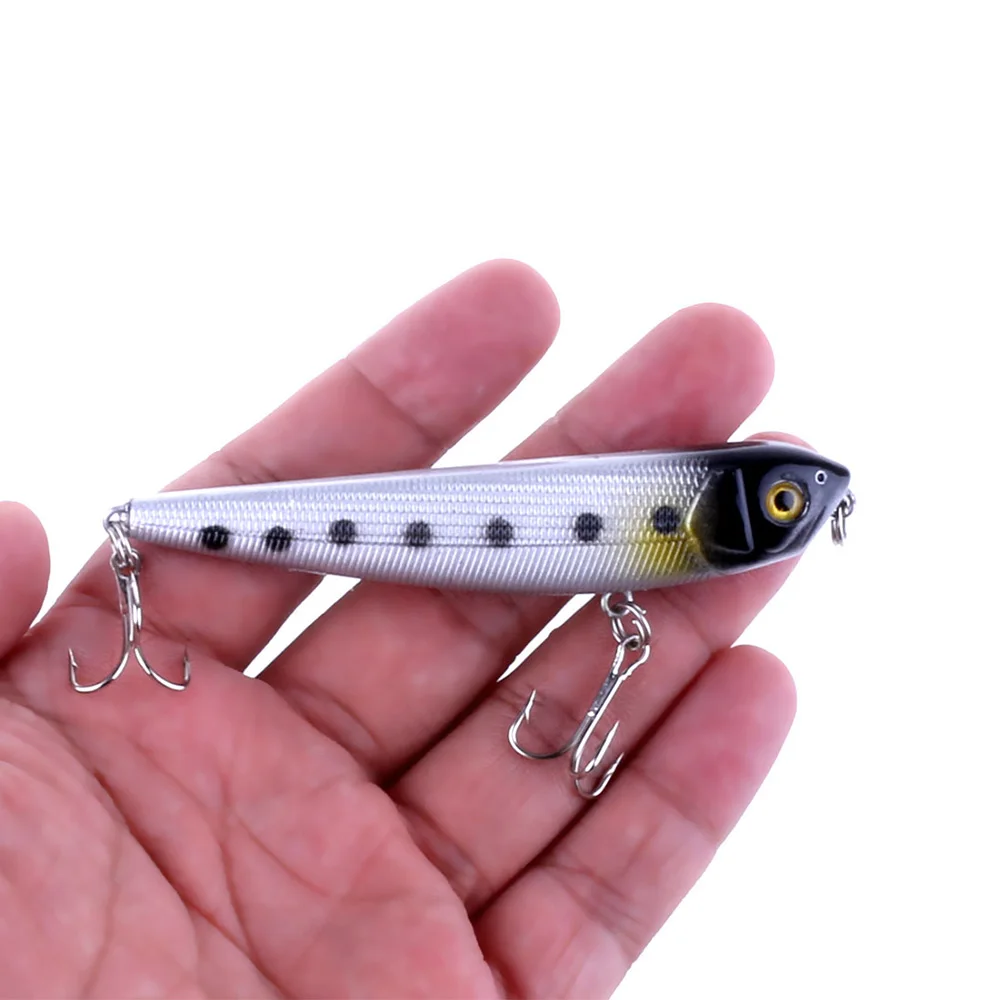 

1pcs Top Water Wobbler Fishing Lure 8.5cm 10g Hard Plastic Lure Floating Surface Pencil Minnow Fishing Bait