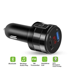 USB AUX fm-передатчик модулятор Handsfree Bluetooth 4,2 автомобильное зарядное устройство 3.1A двойной USB адаптер Автомобильный mp3 плеер беспроводной аудио прием