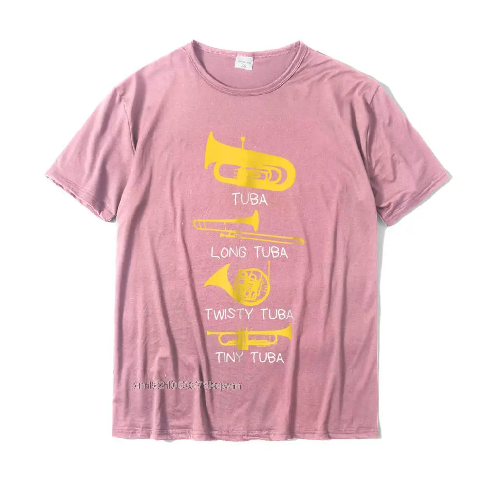 Summer Crazy O-Neck T Shirt Summer T Shirt Short Sleeve for Men Brand New Cotton Fabric Normal T-Shirt Drop Shipping Funny Types of Tubas Player T-Shirt Marching Band Jazz Tuba__3261 pink