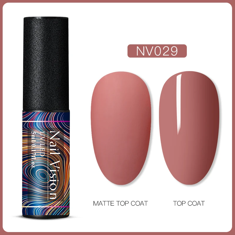 Nail Vision 60 цветов Матовый УФ-гель для ногтей 5 мл чистый цвет ногтей матовое верхнее покрытие Замачивание ногтей гель лак маникюрный лак - Цвет: AAS06624