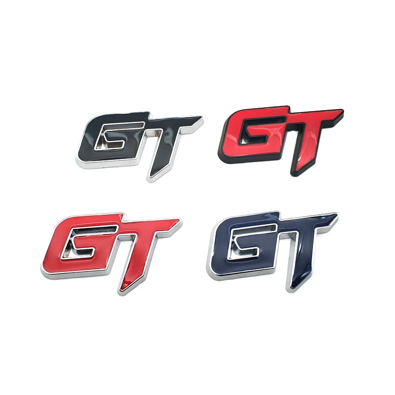 Car Styling Metal Gt Auto Badge Trunk Fender Sticker Four Styles Emblem Decal Emblems AliExpress