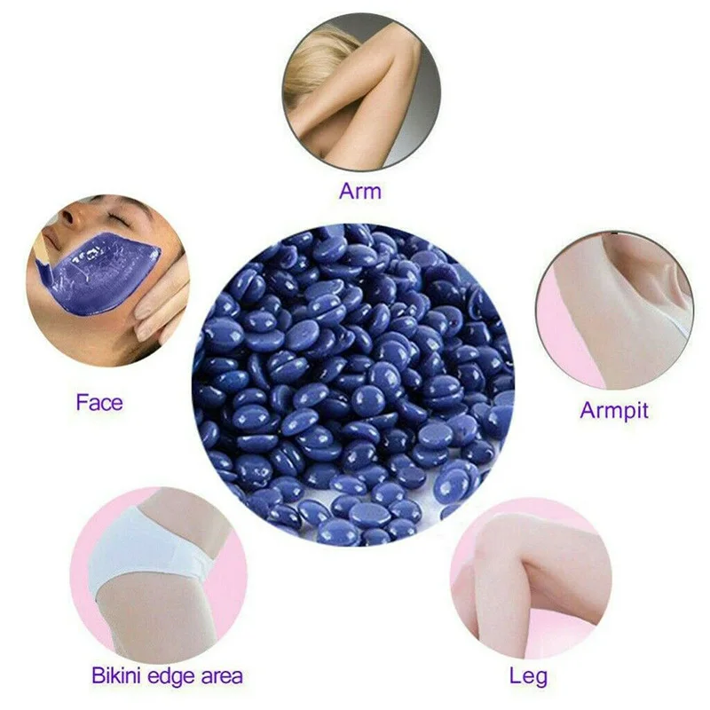 100g Hard Wax beans No Strip Depilatory Hot Film Waxing Bikini Face Hair Removal For Women Men Salon Home