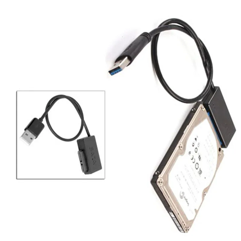 Slimline SATA к USB 2,0 кабель-адаптер для компьютера dvd-адаптер последовательный ATA 7+ 15 22pin штекер к тонкий 7+ 6 13pin Женский адаптер