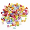 250pcs Mini Plastic Buttons For Dolls Soft Toys Clothes 6mm Assorted Colours Heart Square Flower Bow Stars ► Photo 1/6