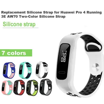

2019 Newest Replacement Silicone Strap For Huawei HONOR 4 Running/3E/AW70 Two-Color Silicone Strap