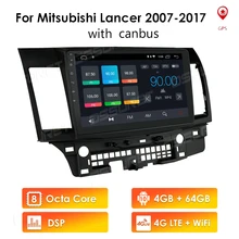 4G + 64G/2G+32G/1G+16G Android Car Radio Multimedia Video NO DVD Player Navigation For Mitsubishi Lancer 10 2007   2013 GPS LTE