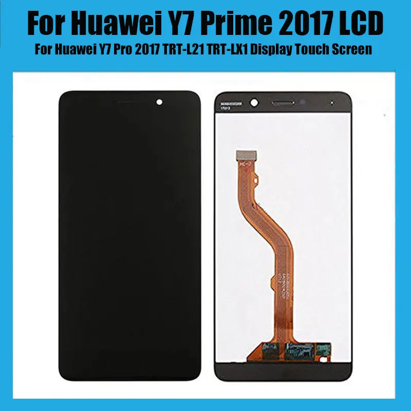 Для Huawei Y7 Prime 2017 ЖК-дисплей с рамкой 5 дюйма Pro TRT-L21 дисплей сенсорным экраном |