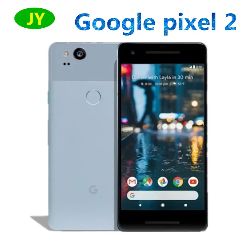 Google-teléfono inteligente Pixel 2, versión europea, Original, 128GB, Snapdragon 835, ocho núcleos, 4GB, 64GB, reconocimiento de huella dactilar, 4G, LTE