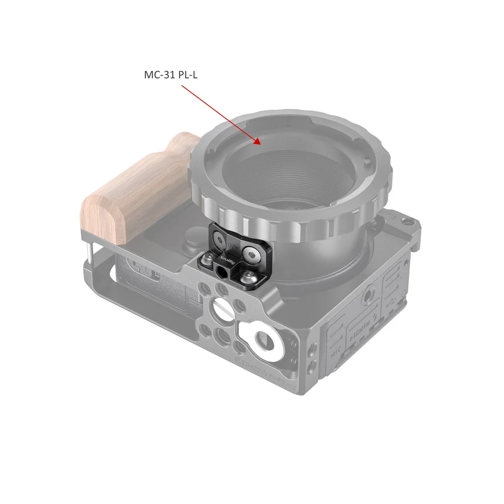 SmallRig для Sigma fp камера клетка адаптер для объектива поддержка SIGMA MC-21(EF-L)/MC-21(SA-L) Крепление объектива защитный адаптер-2650