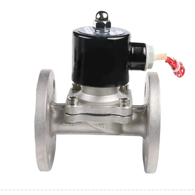 Фланцевый электромагнитный клапан из нержавеющей стали магнитный Соленоидный клапан DN15/DN20 AC220V DC24V нормально закрытый электромагнитный клапан