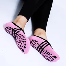New Arrival Women Yoga Socks Anti Slip Bandage Cotton Sports Socks Ladies Ventilation Pilates Ballet Socks Dance Sock Slippers
