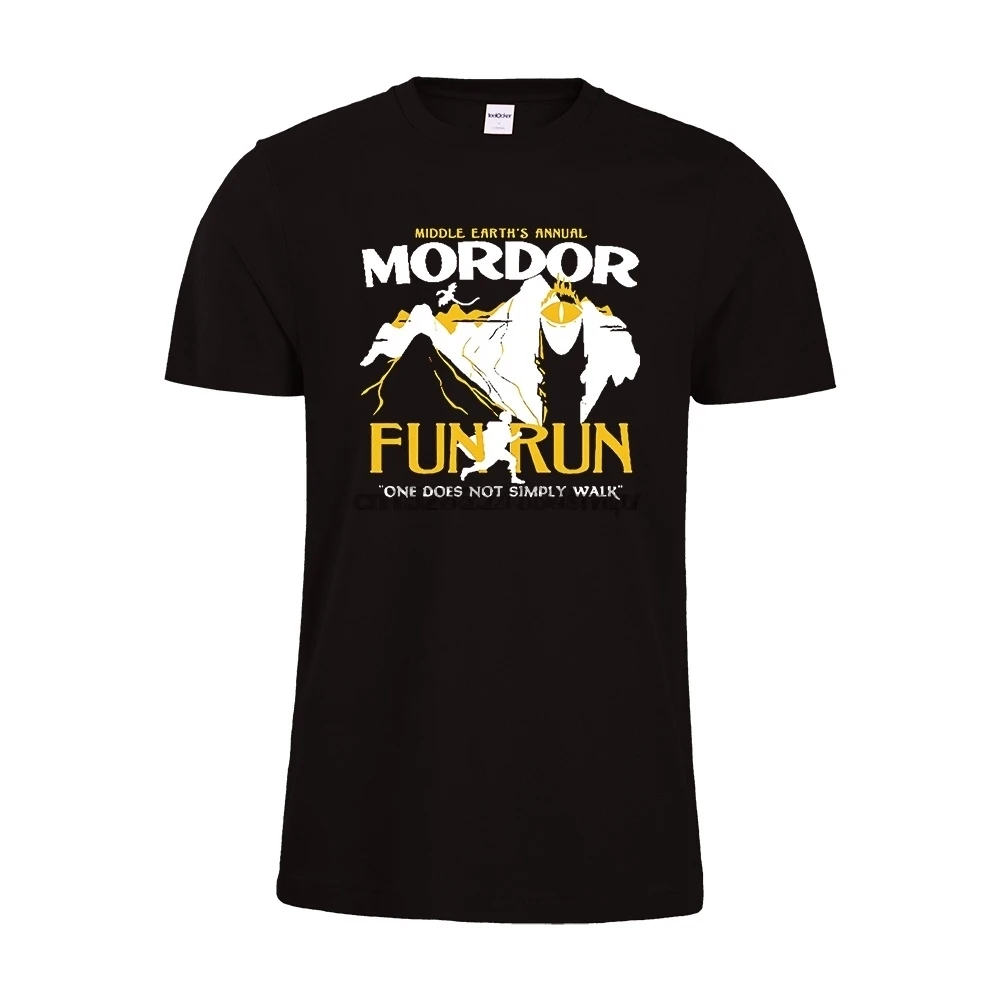 Lord Of The Rings T-Shirt Mordor Fun Run Top Tee Women Tshirt | Мужская одежда