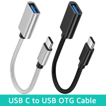 Adattatore cavo OTG tipo C Connettore adattatore da USB a tipo C per Xiaomi Samsung S20 Huawei Convertitore cavo dati OTG per MacBook Pro 1