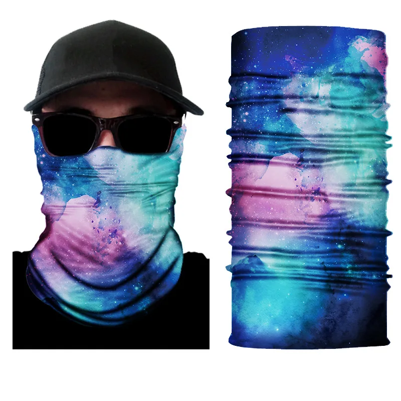 3D бесшовная ветрозащитная защита УФ бандана Велосипедный спорт волшебный шарф для пешего туризма шеи Теплый аноним маска на голову головной убор Головные уборы для мужчин