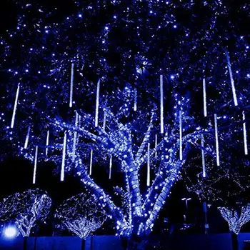 

Edison2011 2018 8 Tubes/Set Snowfall LED Strip Light Christmas Light Meteor Shower Rain Tube Light String AC 100-240V for Xmas P