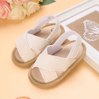 Prewalker 2023 New Summer Baby Cross Hollow Soft Soles Sandal 0-18 Month Toddler Flat Booker 2