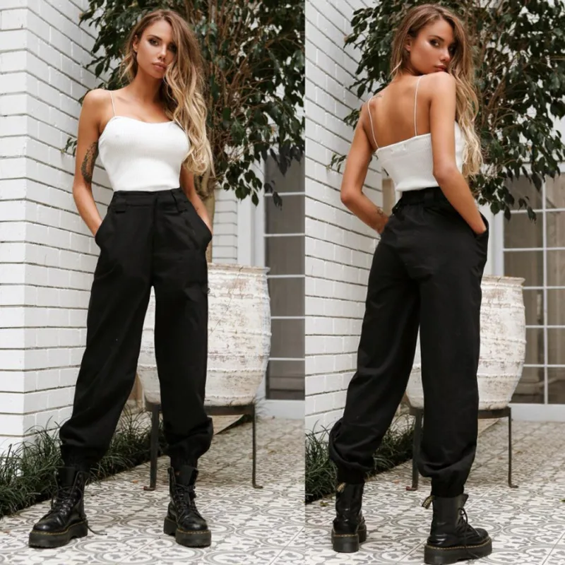 Women Cargo Trousers Military Army 