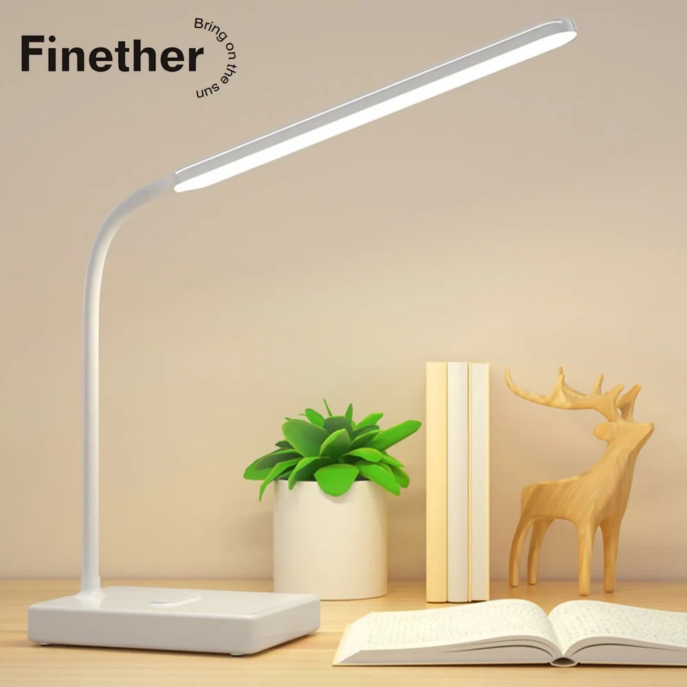 Finether USB 2 5 Вт 30LED Настольная лампа Защита Глаз Регулируемый Настольный свет