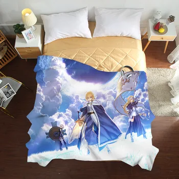 

Summer Cool Tencel Single Quilt Cover Cartoon Anime Girl Bedding Set Air Conditioner Silky and Comfortable Duvet Covers 04
