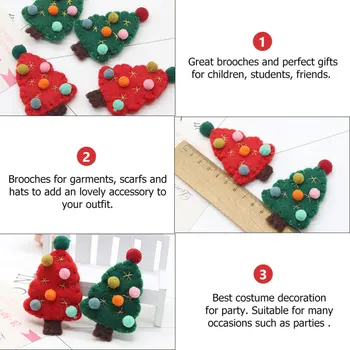 

5pcs Brooches Christmas Brooches for Clothes Party Hair Christmas
