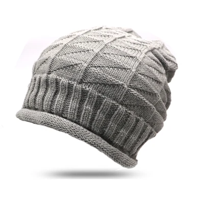 Осенне-зимняя теплая вязаная шапка, цветные шапочки Skullies Beanies, шапки для женщин и мужчин, модная шапка с принтом, Уличная Повседневная Кепка в стиле хип-хоп - Цвет: Черный