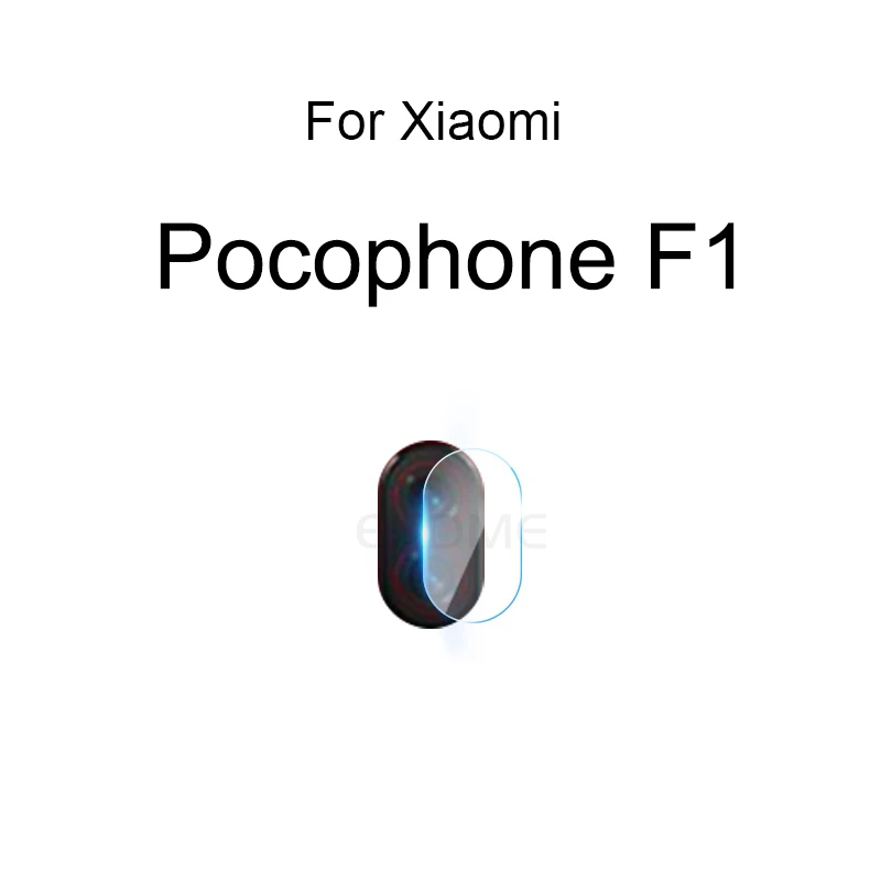 2-в-1 9D защитный Стекло для Xiaomi mi Pocophone F1 сзади Камера объектив Экран Защитная пленка для Poco F1 mi f1 9D закаленное Стекло - Цвет: 2pcs camera lens