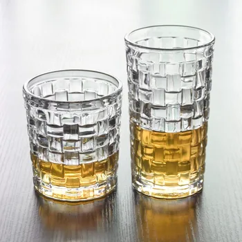 

2 Pcs/lot classical transparent fashion whiskey wine glass party pub wine drinking glass cups 0901-38