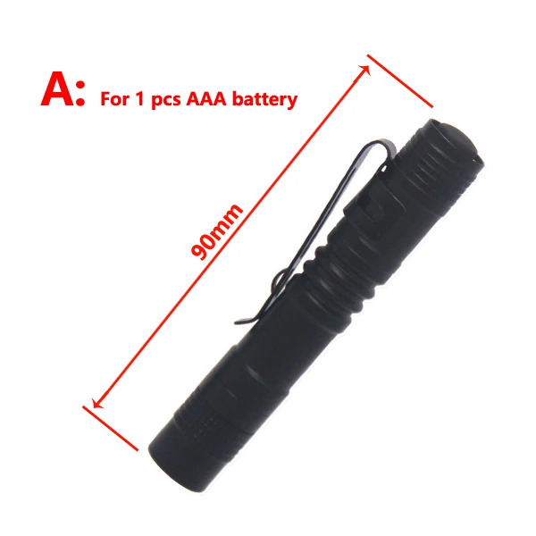 brightest flashlights Mini LED Flashlight Torch 2000LM Pocket Light Waterproof Lantern AAA Battery Penlight XP-G Q5 Led For ourdoor camping hiking best led flashlights Flashlights