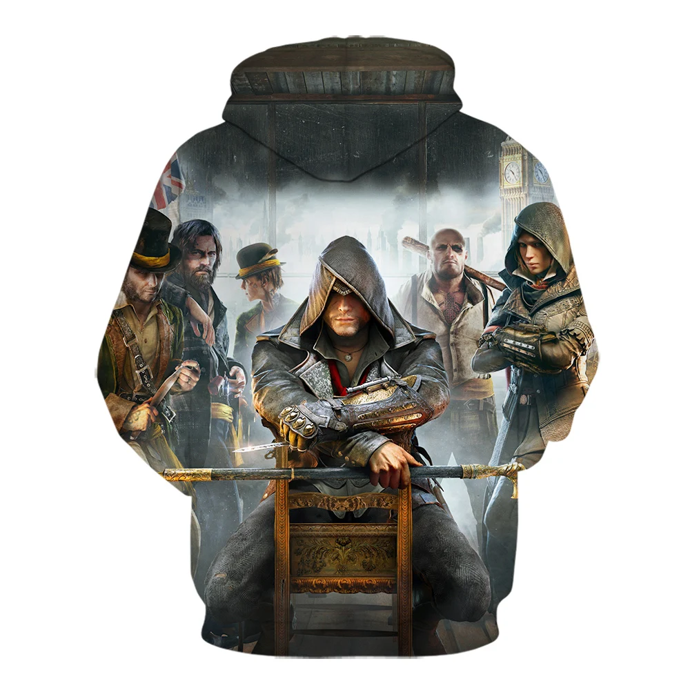 Осень и зима Assassin Creed популярная куртка игровая Приключения Классическая игра 3D печать модные толстовки для отдыха мужская Толстовка