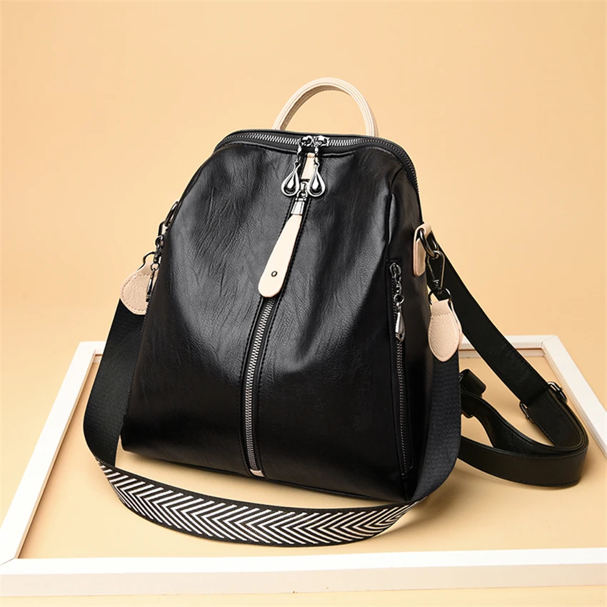 Fashion Women Backpack Soft Leather Backpack