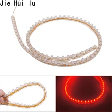 12V 30 см x 45 см 60 см* 90 см 120 см светодиодный тюнинг светодиодный DRL светильник полосы для дневных ходовых светильник мотоцикла украшения из водонепроницаемого материала