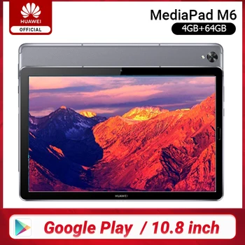 

Original Huawei Mediapad M6 10.8 inch 4GB 64GB WIFI LTE Kirin 980 Octa Core Android 9.0 Tablet Type-C Google play GPU Turbo 3.0
