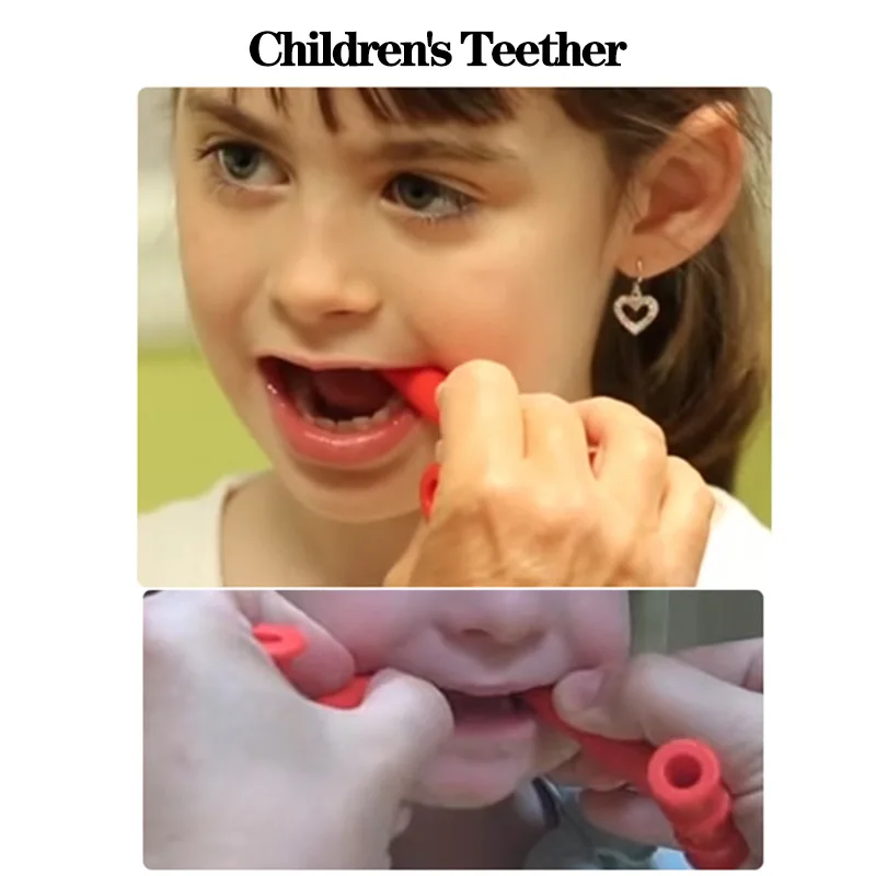 Teeth Massager Kid Chewing Tube Speech Therapy