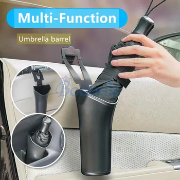 

For Mercedes Benz E B C GLC Class X253 C253 W205 W213 W212 Umbrella Barrel Storage Bag Trash Garbage Can Car Organizer Accessory