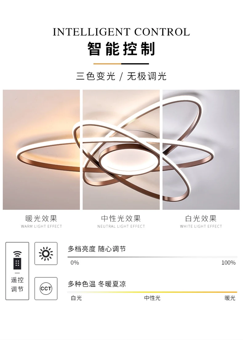 客厅灯现代简约大气家用北欧led主卧室书房吸顶灯创意圆圈ins灯具-tmall_03