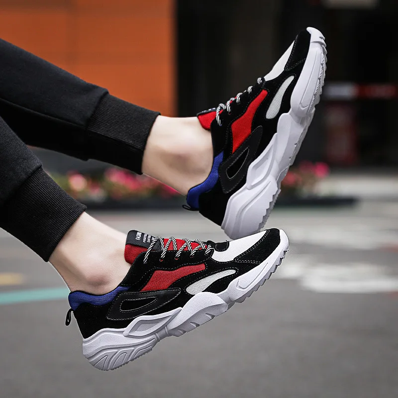 

2019 Spring Summer New Style Korean-style Trendy Shoes Casual Shoes INS Dad Shoes Breathable Mesh Athletic Shoes Running Shoes M