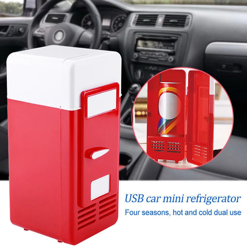 

Mini USB Fridge Freezer Drink Beer Cooler Refrigerator for Travel Car Office PI669