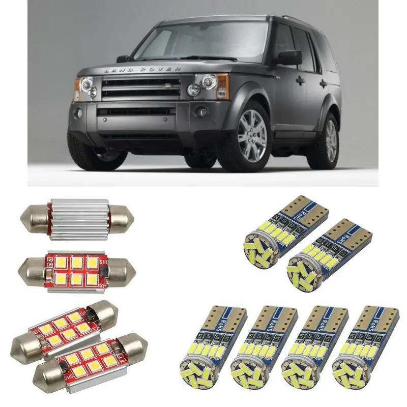 

Interior led Car lights For Land Rover discovery 3 L319 bulbs for cars License Plate Light 14pc