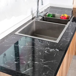 PVC Wall Sticker DIY Self Adhesive Waterproof Marble Wallpapers Contact Paper  Bathroom Kitchen Countertop Home Decorative Films