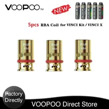 Новинка! VOOPOO PnP RBA катушка для VINCI R/VINCI X Mod Pod система Vape комплект 0.6ohm RBA катушка головка для VINCI Vape комплект электронная сигарета испаритель