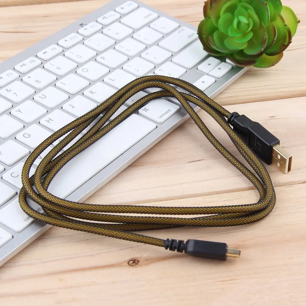 USB Data Cable For New 3DS XL Sync Power Charger Charging Cord Cable For 3DS/3DSXL/2DS Gold Plated Charging Cable