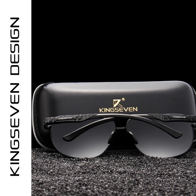 KINGSEVEN Gafas de Sol Polarizadas para Hombre y Mujer, Lentes de Espejo, Aluminio, Marca, UV400, 2022 - Image 4