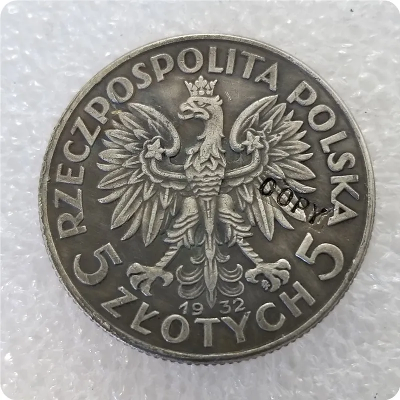 Польша Polen 5 ZLOTE 1932. Копия монет