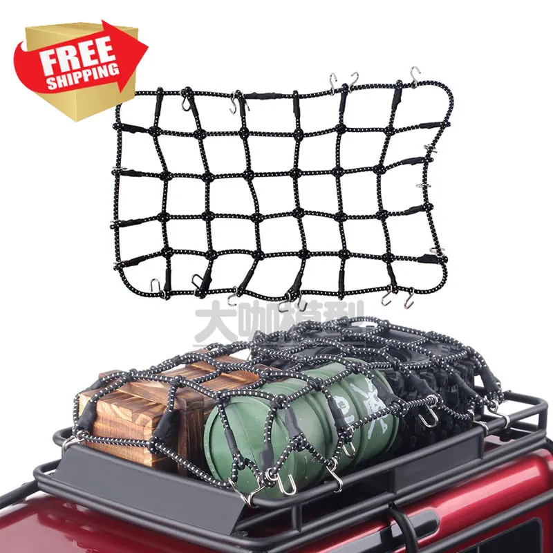 Детали RC 1/10 крыша багажная сетка решетка 23*15 см TRX4 D90 D110 SCX10 90046 дополнительные