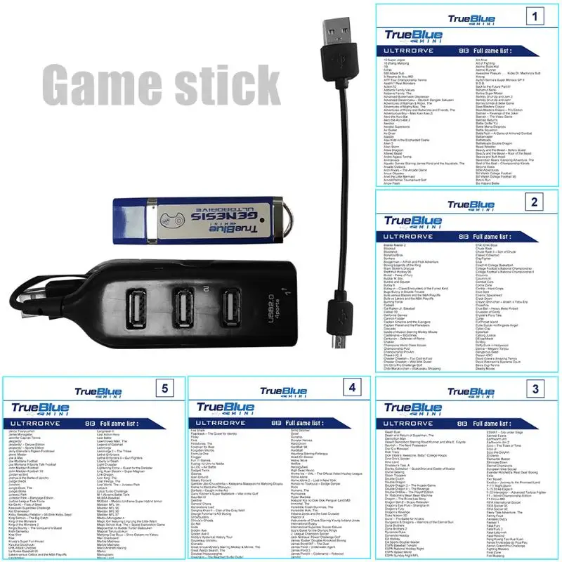 Настоящий синий мини-набор Ultradrive для Ретро игровой консоли Megadrive Genesis MD